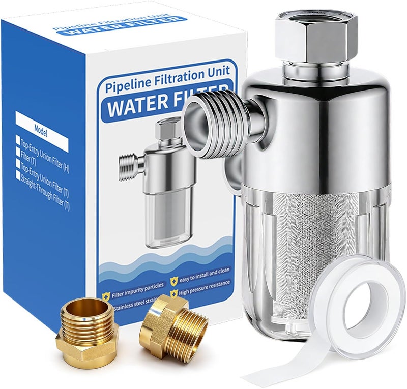 Geokin :Washing Machine Water Filter,Filters For Washing Machine,Garden Hose,Rv Water Hose,Camper Water Filter,For Shower,For Sink Faucet,Compatible With 1/2 3/4 Ports (L Port) - Image 1